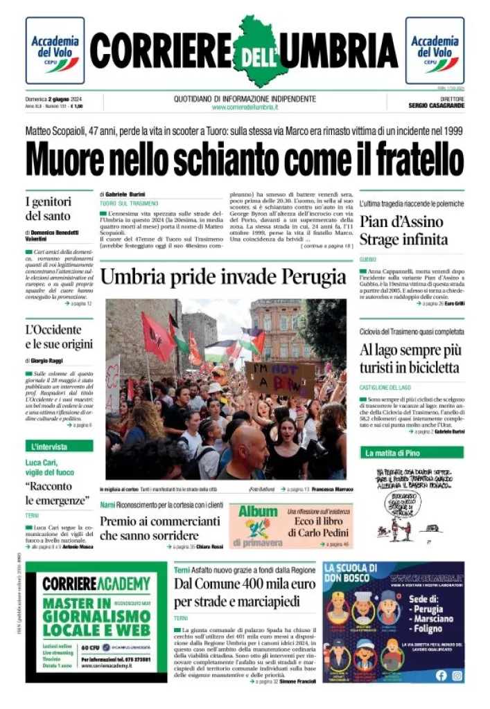 Prima-pagina-corriere umbria-del-2024-06-02